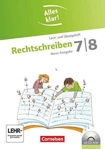 Dauth, Alexandra Alles klar! - Deutsch - Sekundarstufe I - 7./8. Schuljahr: Rechtschreiben - Lern- und Übungsheft mit beigelegtem Lösungsheft und CD-ROM