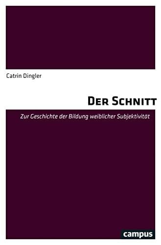 Dingler, Catrin Der Schnitt: Zur Geschichte der Bildung weiblicher Subjektivität