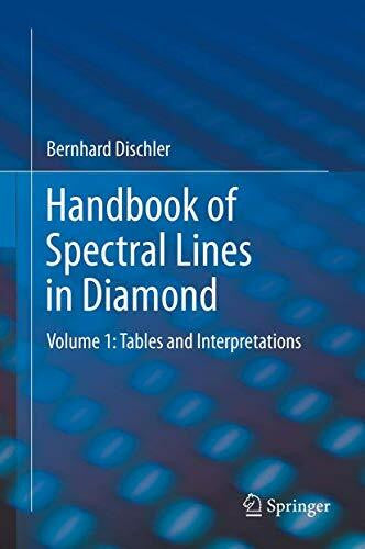 Dischler, Bernhard Handbook of Spectral Lines in Diamond: Volume 1: Tables and Interpretations (Springer Series in Materials Science, Band 1)