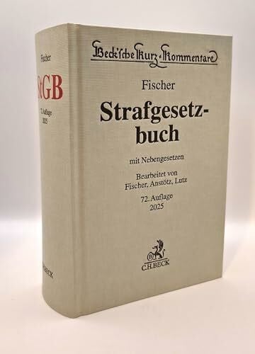 Lutz, Hans-Joachim Strafgesetzbuch. StGB: mit Nebengesetzen (Beck'sche Kurz-Kommentare)