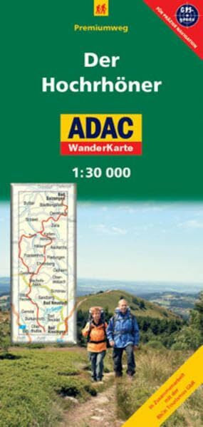 Der Hochrhöner - Premiumweg: 1:30000. WanderKarte. GPS-genau: Premiumweg. In Zus.-Arb. m. d. Rhön Tourismus GbR. GPS-genau (ADAC Rad- und WanderKarte)