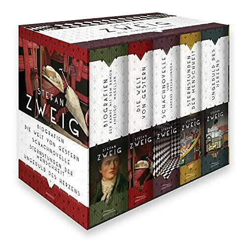 Zweig, Stefan Stefan Zweig, Die großen Werke (Biografien: Der Kampf mit dem Dämön/Amerigo/Magellan - Die Welt von gestern - Schachnovelle und andere Erzählungen - ... Der Kampf mit dem Dämon. Magellan. Amerigo