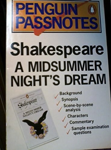 Coote, Stephen Penguin Passnotes: A Midsummer Night's Dream For Gcse (Passnotes S.)