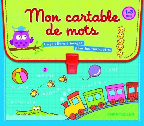 ZNU Mon cartable de mots (1-3 a.): Un joli livre d'images pour les tout-petits
