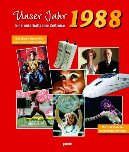 garant Verlag GmbH Mein Jahr 1988: Eine unterhaltsame Zeitreise. Mit viel Platz für persönliche Einträge