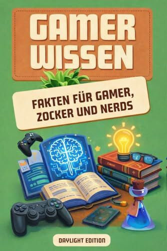 Lindner, Dr. Dominic Gamer Wissen – Fakten für Gamer, Nerd und Zocker – Daylight Edition: Retro Gaming Buch mit Wissen & Fakten – Geschenk für Gamer, Zocker & Nerds, ... Games, Pixel Games, Arcade, PC & Konsolen