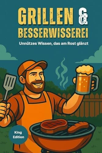 Lindner, Dr. Dominic Grillen & Besserwisserei - Unnützes Wissen, das am Rost glänzt - King Edition: Lustige Grillfakten, unnützes Wissen & verrückte BBQ-Challenges – das perfekte Geschenk für Männer