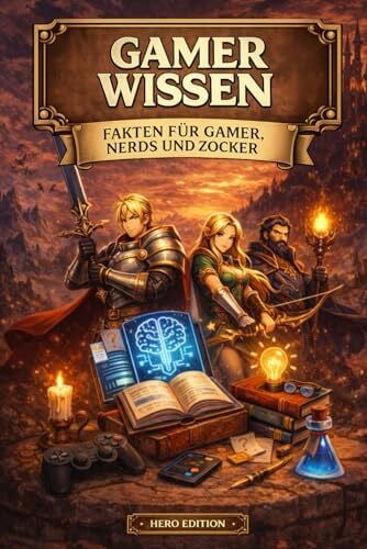Lindner, Dr. Dominic Gamer Wissen – Fakten für Gamer, Nerd und Zocker – Hero Edition: Gaming Buch mit Wissen & Fakten – Geschenk für Gamer, Zocker & Nerds, Teenager & Gaming-Fans, PC- & Konsolenspiele, unnützes Wissen