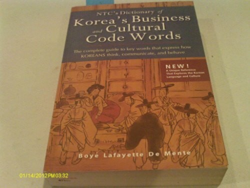 MENTE, DE NTC'S DICTIONARY OF KOREA'S BUSINESS AND CULTURAL CODE WORDS, ASIAN EDITION