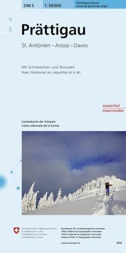 Schweizer Alpen-Club SAC Prättigau Skitourenkarte 1:50'000