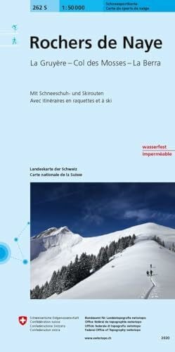 Bundesamt für Landestopografie swisstopo 262S Rochers de Naye Schneesportkarte: Le Moléson - Pays d'Enhaut - Col des Mosses (Skitourenkarten 1:50 000)