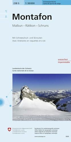Bundesamt für Landestopografie swisstopo Montafon Skirouten 1:50'000