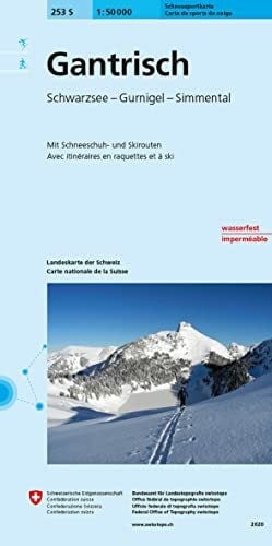 Bundesamt für Landestopografie swisstopo 253S Gantrisch Schneesportkarte: Schwarzsee - Gurnigel - Diemtigtal (Skitourenkarten 1:50 000)