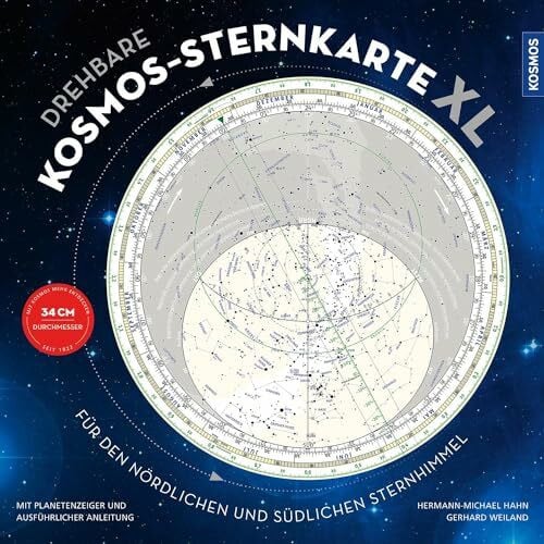 Weiland, Gerhard Drehbare Kosmos-Sternkarte XL: Für den nördlichen und südlichen Sternhimmel