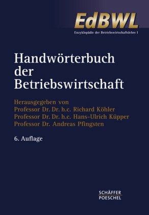 Pfingsten, Andreas Handwörterbuch der Betriebswirtschaft (HWB)