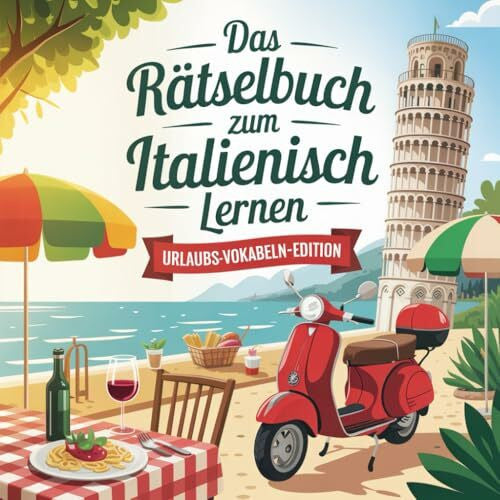 Manne, Torben Italienisch lernen mit Rätseln – Urlaub & Aktivitäten (Deutsch–Italienisch): Kreuzworträtsel, Suchrätsel und Vokabelübungen rund um Reisen, Strand, ... – ideal für Anfänger und Selbstlerner.