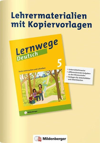 Grötsch, Fabian Lehrerservice zu „Texte untersuchen und schreiben 5“: Lernwege Deutsch – Lehrerservice für die Sekundarstufe 1 (Lernwege Deutsch: Arbeitshefte und Lehrerservice für die Sekundarstufe 1)