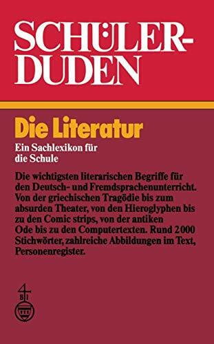 Schuster-Kraemer, Maria Schülerduden: Die Literatur (Duden für den Schüler, 6, Band 6)