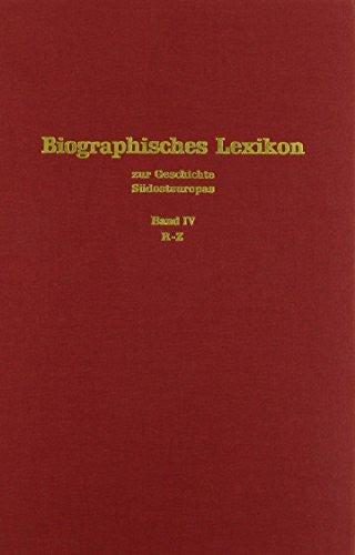 Nehring, Karl R-Z. Register (Südosteuropäische Arbeiten, 75/IV)
