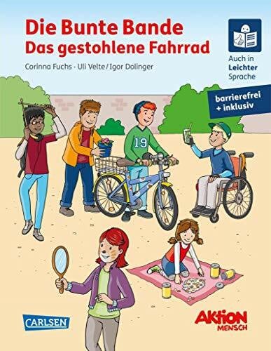 Dolinger, Igor Die Bunte Bande - Das gestohlene Fahrrad. Ein inklusives Kinderbuch auch in Braille-Schrift und Leichter Sprache: gemeinsam mit Aktion Mensch (LESEMAUS zum Lesenlernen Sonderbände)