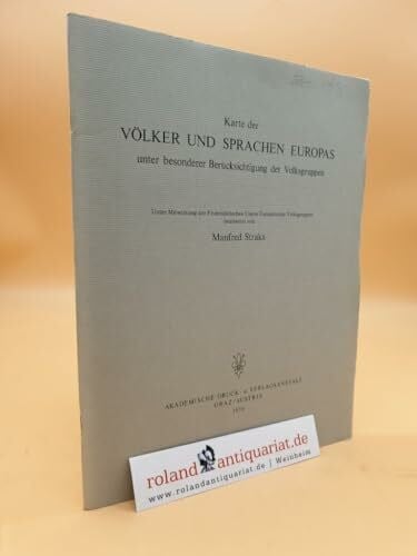 Straka, Manfred Karte der Völker und Sprachen Europas. Unter besonderer Berücksichtigung der Volksgruppen