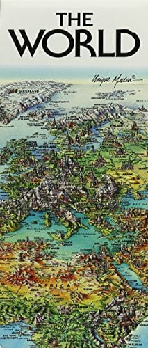 World Folded Map Unique Media