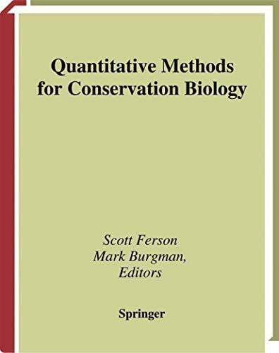 Ferson, Scott Quantitative Methods for Conservation Biology
