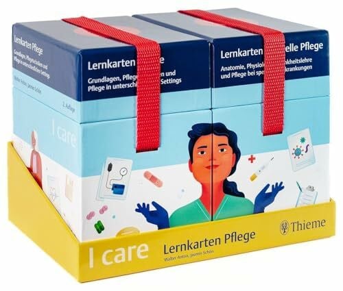 Schön, Jasmin I care Lernkarten Pflege – Set (im Schuber)