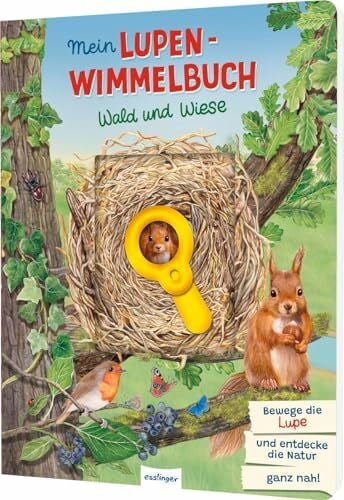 Durante, Annalisa und Marina Mein Lupen-Wimmelbuch: Wald und Wiese | Interaktives Natur-Wimmelbuch mit Lupe aus stabiler Pappe für Kinder ab 3 Jahren