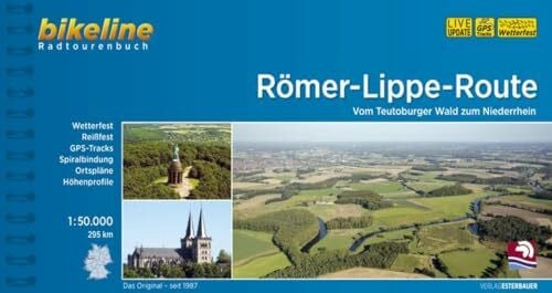 Esterbauer Verlag Römer-Lippe-Route. Vom Teutoburger Wald zum Niederrhein, 1 : 50 000, 445 km, GPS-Tracks Download, wetterfest/reißfest