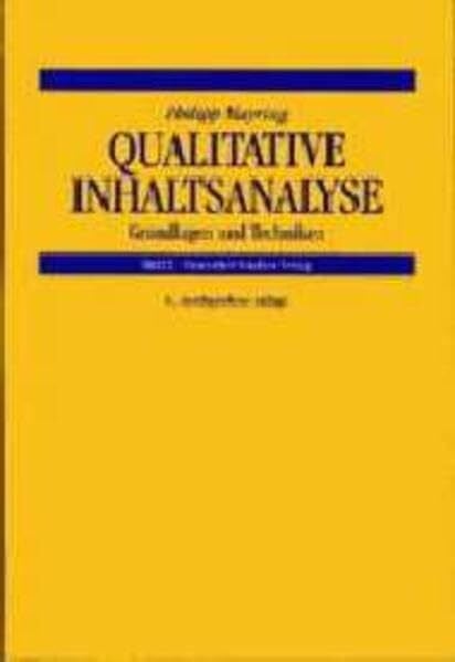 Mayring, Philipp Qualitative Inhaltsanalyse