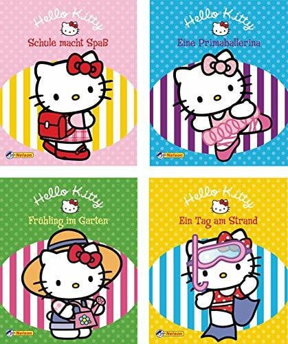 Hello Kitty Nelson Mini-Bücher: Hello Kitty 5-8: Schule macht Spaß; Eine Primaballerina; Frühling im Garten; Ein Tag am Strand