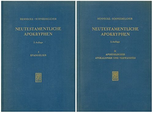 Hennecke, Edgar Neutestamentliche Apokryphen in deutscher Übersetzung: Bd.1: Evangelien. Bd.2: Apostolische Apokalypsen und Verwandtes (2 Bde.)