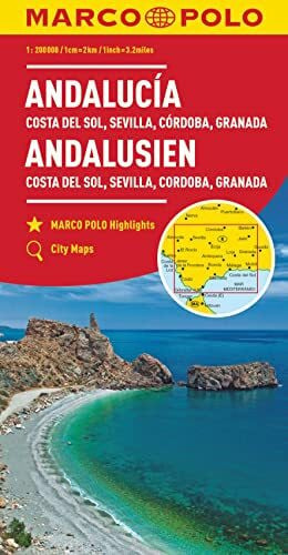 Marco Polo MARCO POLO Regionalkarte Andalusien, Costa del Sol 1:200.000: Sevilla, Cordoba, Granada