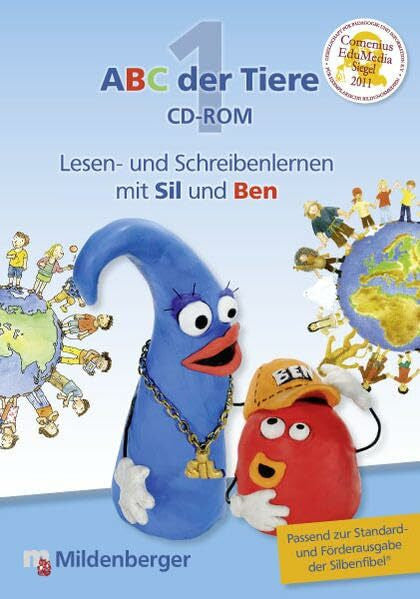 Treiber, Heike ABC der Tiere 1 – CD-ROM, Homeversion, Einzellizenz, mit Ergebnisspeicherung: Lesen- und Schreibenlernen mit Sil und Ben, passend zur Silbenfibel® ... Silbenfibel® Kompakt (ISBN 978-3-619-14033-6)
