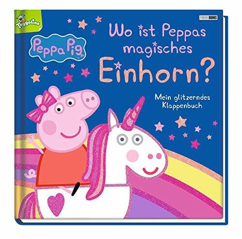 Panini Peppa Pig: Wo ist Peppas magisches Einhorn? - Mein glitzerndes Klappenbuch: Pappbilderbuch mit Klappen