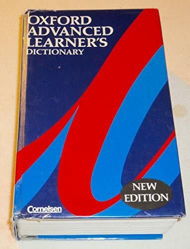 A. P. Cowie (Chief Editor) Oxford Advanced Learner's Dictionary of Current English
