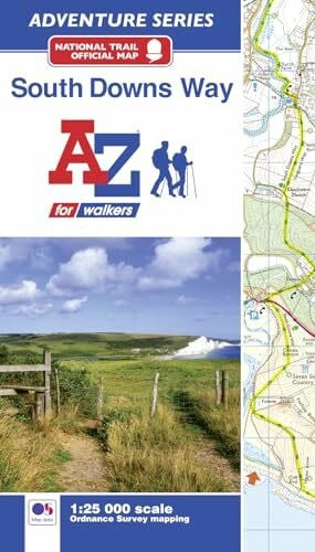 A-Z Maps South Downs Way National Trail Official Map: with Ordnance Survey mapping (A -Z Adventure Series)