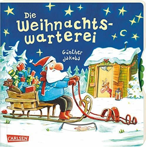 Jakobs, Günther Die Weihnachtswarterei: Pappbillderbuch mit Drehscheibe, Gucklöchern und Klappen