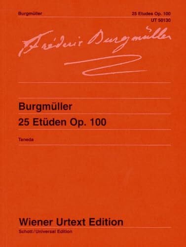 Burgmüller, Friedrich 25 Etüden: Nach der Erstausgabe editiert. op. 100. Klavier. (Wiener Urtext Edition)