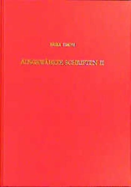 Simon, Erika Ausgewählte Schriften, 2 Bde., Bd.2, Römische Kunst