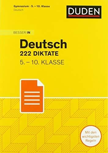 Gerstenmaier, Wiebke Besser in Deutsch, 222 Diktate, 5.-10. Klasse: Für alle Schularten (Cornelsen Scriptor - Besser in)