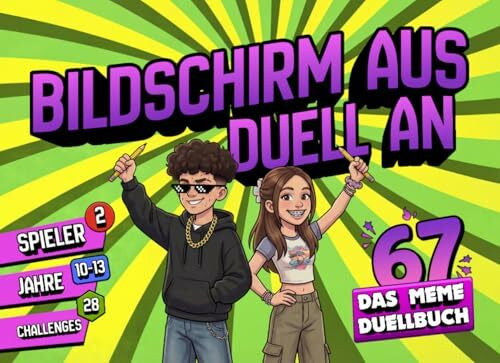 GG, Niko Das Meme-Duellbuch für Kids – 28 Challenges für 2 Spieler | Brainrot, 67 Six Seven & Gaming: Quiz, Rätsel & Kreativ-Battles für Kinder von 10–13 Jahren | Perfektes Geschenk