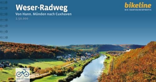 Verlag Esterbauer GmbH Weser-Radweg: Von Hann. Münden nach Cuxhaven, 1:50.000, 520 km, GPS-Tracks Download, LiveUpdate (Bikeline Radtourenbücher)