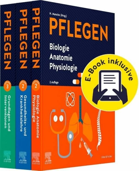 Menche, Nicole PFLEGEN Lernpaket 2.A. + E-Books: Grundlagen - Anatomie - Krankheitslehre