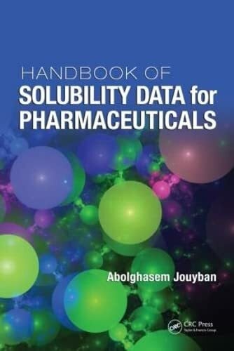 Jouyban, Abolghasem Handbook of Solubility Data for Pharmaceuticals