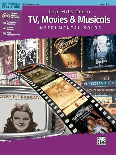 Alfred Music Top Hits from TV, Movies & Musicals Instrumental Solos - Alto Saxophone: Alto Sax, Book (Top Hits Instrumental Solos): Alto Sax, Book & Online Access Code Taschenbuch – 13. Januar 2016