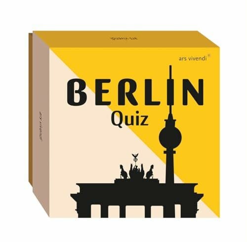 ars vivendi verlag Berlin Quiz – 66 Karten mit Fragen & Antworten rund um Geschichte, Kultur & Kurioses - Wissensspiel & Geschenk für Erwachsene, Berlin-Fans & Reiselustige: Box mit 66 Spielkarten und Anleitung