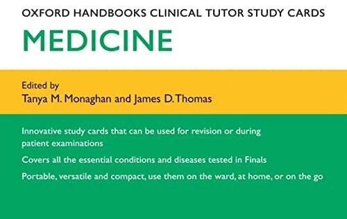 Thomas, James D. Oxford Handbooks Clinical Tutor Study Cards: Medicine