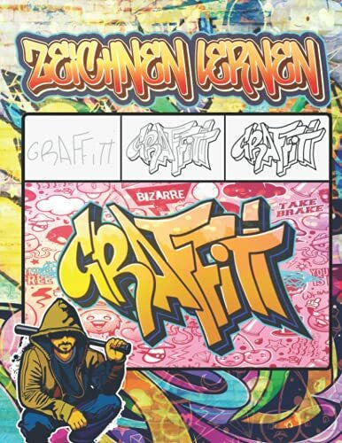 Adventure, Clipart Graffiti Zeichnen Lernen: Ausmalen von Zeichnungen, Zitaten, Schriftarten und Urban Art-Schriften / 50 professionelle Anti Stress und Entspannung ... Kinder und zurück zu Schulgeschenk